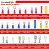 Tnisesm 1100pcs Wire Connectors - Insulated Electrical Wire Terminals with