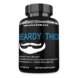 Minanaturals Beardy Vitaminas Barba Gruesa Tabletas