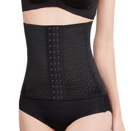 KEWUF 1 pcs Bauchgurt Nach Geburt, Bauchgurt nach Kaiserschnitt, Kaiserschnitt Bauchgurt, Bauchband Nach Geburt für Damen Rückbildungsgürtel Nach Geburt -Einrastbar - Schwarz