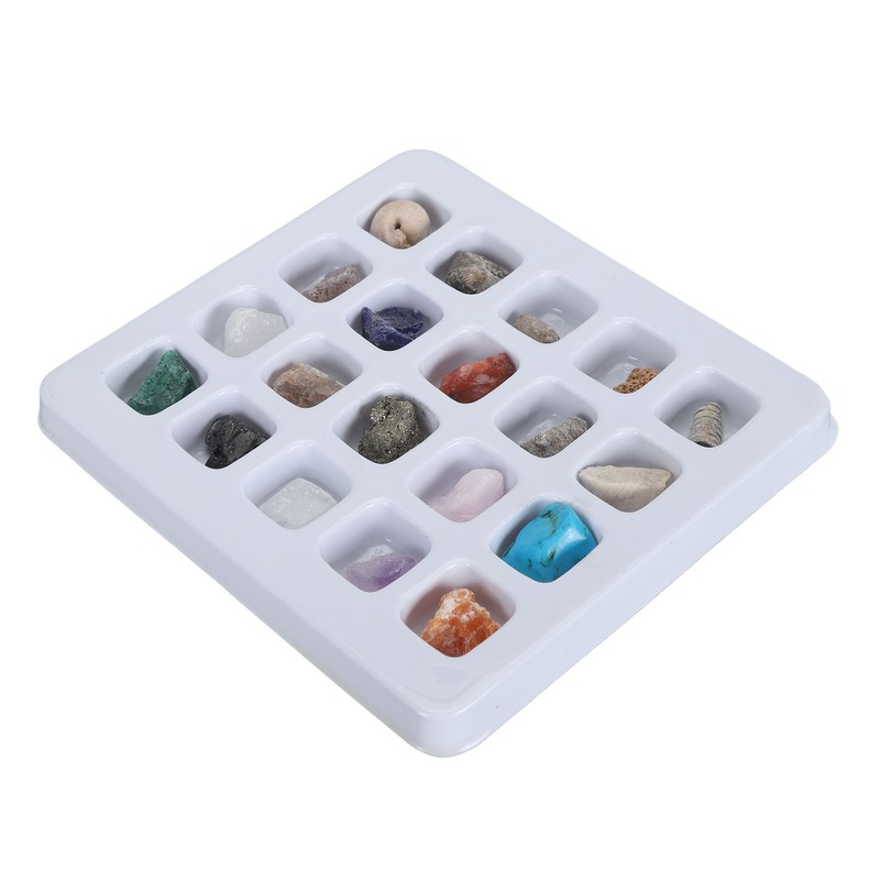 20pcs Rock Stone Colletction Kit for Boys Girls Exquisite Science