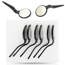 MASTERYD MIR#5DS/6 Dental Mouth Mirror #5 Front Surface Double Sided Black Coated 6 Pcs Dental Instruments DN-2470