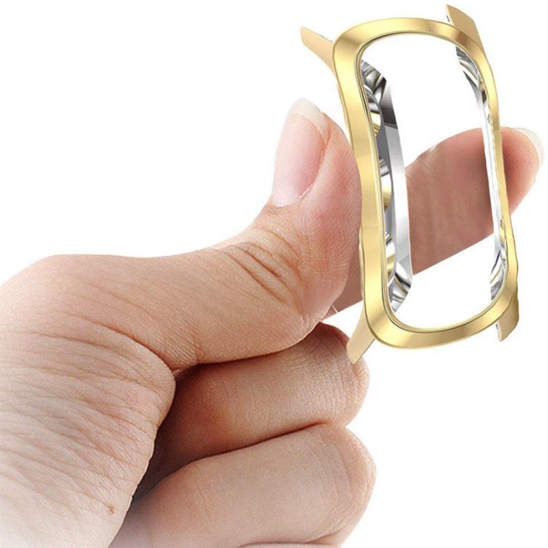 Gatuida 2pcs Electroplated Protective Cover for Smartwatch Flexible TPU Case