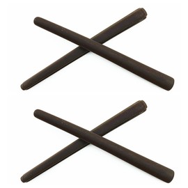 ExactFitt Replacement Temple Ear Socks for Oakley Metal Plate OX5038 Carbon Plate OX5079 Eye Glass Frames (Coffee - 2 Pairs)