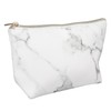 3Pcs Women Cosmetic Bag Marble Print Makeup Case Storage Handbag