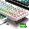 Mechanical Keyboard Bluetooth 2.4G Wireless Wired Hot Swappable White Switch