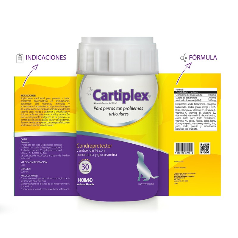 HOLLAND Cartiplex 30 tabletas