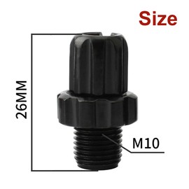 BuuyyBann 8 Pcs M10 Aluminium Brake Adjuster Screws for Mountain & Road Bikes, Black