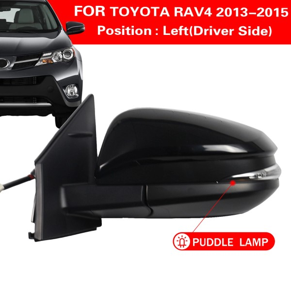 Liizoo Left Driver Side Mirror Fit 2013-15 Toyota RAV4 Power