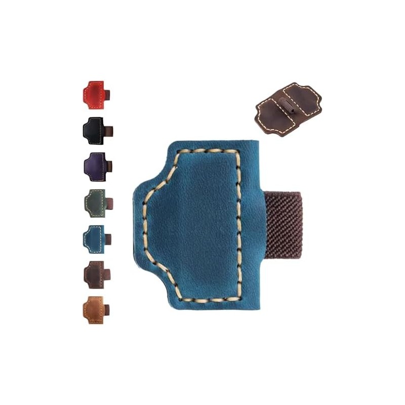 2026 New Magnetic Leather Pen Holder Bookmark, Secure Clip, Premium
