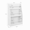SoBuy Librería Infantil, Estante con Barandilla, 58*18*81cm (LFA), Blanco