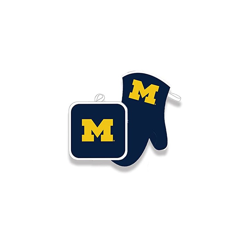 Michigan Wolverines Oven Mitt & Potholder - Blue