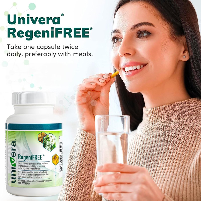 Univera RegeniFREE, All-Natural Joint Supplement, Aloe Vera & Turmeric, No