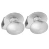 LALAFINA 2pcs Glass Door Handles Durable Pull Clamp for Showcase