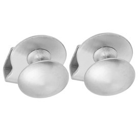 LALAFINA 2pcs Glass Door Handles Durable Pull Clamp for Showcase Cabinets Easy Installation for Kitchens Bathrooms Elegant Design for Home