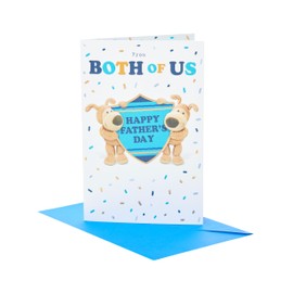 Boofle | Father's Day Card from Both of Us | Card for Dad, Grandad, Husband | Him, Boys, Men | Cute Design | With Envelope | 149x229 mm