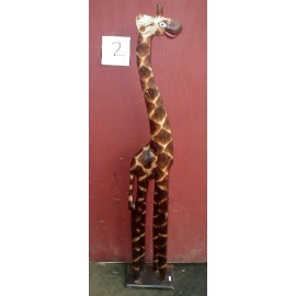 Giraffe Statue X-Large 39 inch 1 meter WOOD  Hand carved Africa 2 styles
