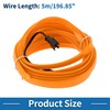 A ABSOPRO 5m EL Wire Cable LED Glow String Light