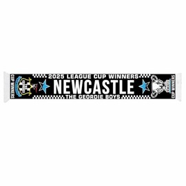 GIFTS 4 ALL Newcastle Utd 2025 League Cup Winners Souvenir Scarf, Newcastle Cup Winners Scarf