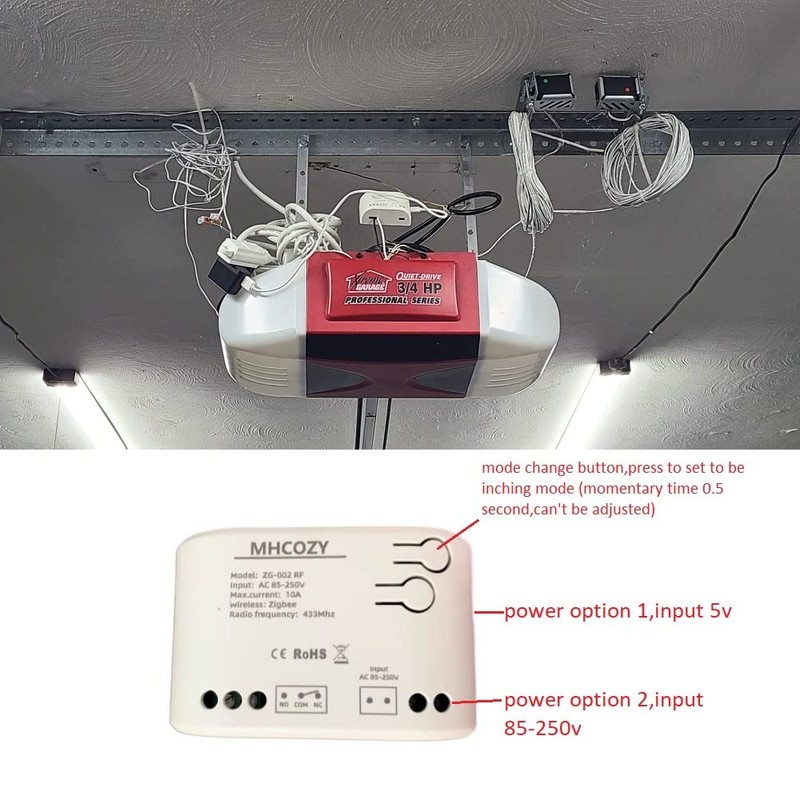 MHCOZY 1 Kanal 85-250V ZigBee Smart Relay Schalter, einstellbarer Selflock-