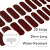 NAILOG Tiras De Gel Semicurado Para Uñas (20 Pegatinas/Envolturas Extra