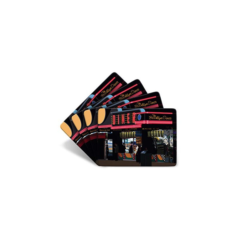 New York"Diner" Set of 4 Table Mats Placemat - American