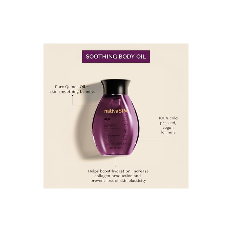 NATIVA SPA O BOTICÁRIO Aceite corporal hidratante Nativa Spa Açaí