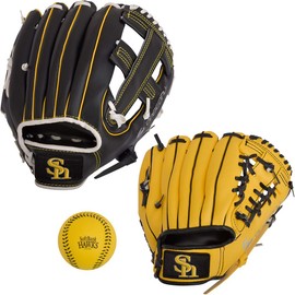 GP (zi-pi-) SoftBank Hawks Baseball Mommy Catch Glove Set (Adult Youth 9//with soft ball) Adult – Right Hand Throw – Youth Right Throw 36861 
