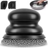 Onewly Cast Iron Scrubber and Scraper, Chain Mail Scrubber Cast