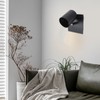 Black GU10 Bulb Holder Modern Lamp Base Metal Light Socket