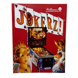 Williams Jokerz Pinball Flyer Original 80s Promo Retro Gameroom Art Vintage