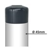 SKIR'CO Pack of 12 Fence Post Caps Round 45 mm