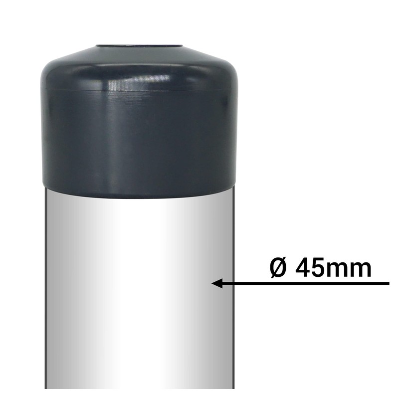 SKIR'CO Pack of 12 Fence Post Caps Round 45 mm