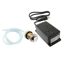 Kingston Brass KADK216 Trimscape Dual Outlet Garbage Disposal Air Switch Kit, Polished Nickel