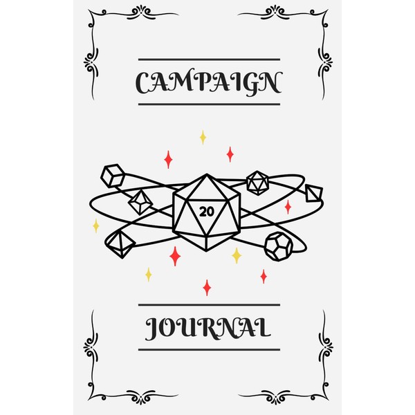 Campaign Journal: DND 5E Campaign Notebook. Includes DND character sheets,