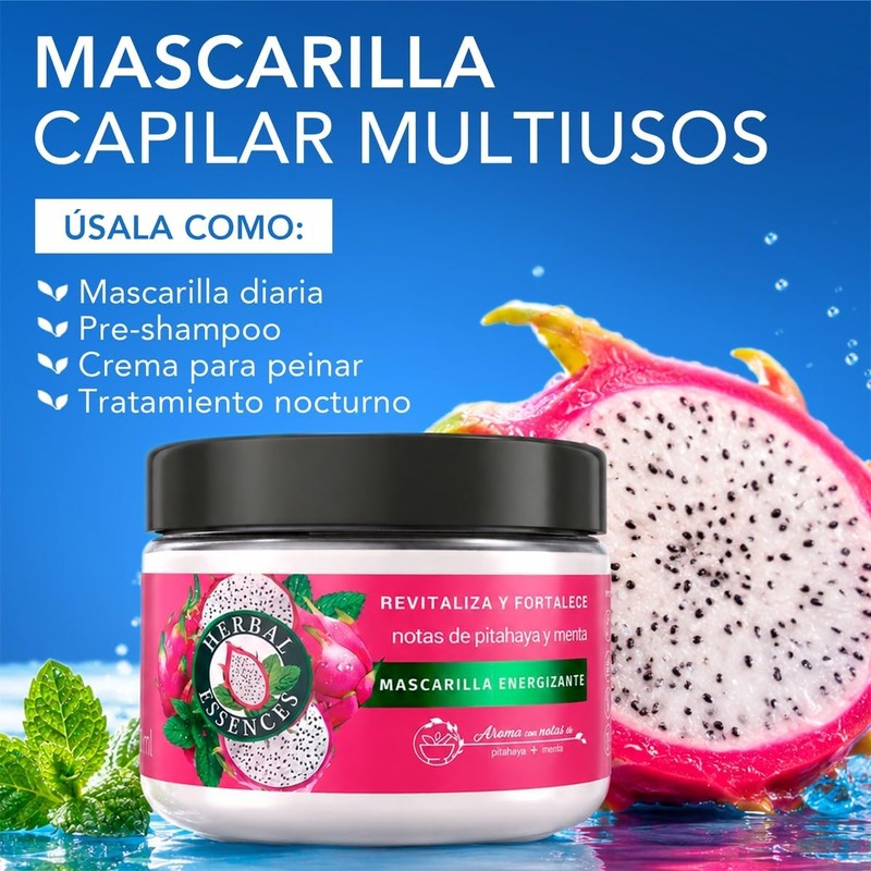 Herbal Essences VIBRAS FRESCURA Kit Exclusivo Pitahaya & Menta