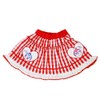 Nakata Co. Anpanman Dokin-chan Gingham Check Skirt, Red/Blue, 90/95/100, red