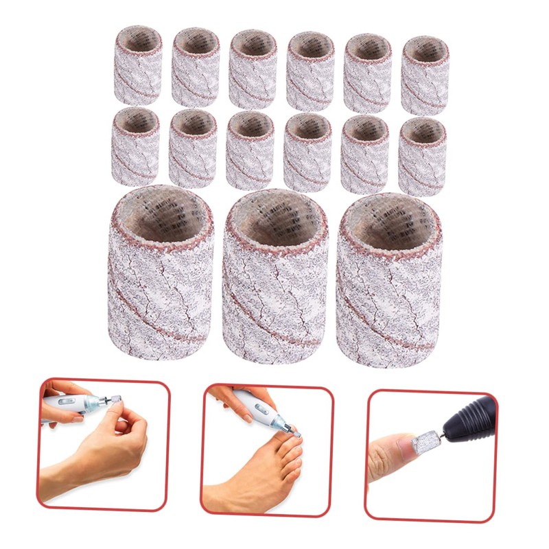 Ipetboom Nail Polishing Sand Strips 200pcs White Nail SANDING Bands