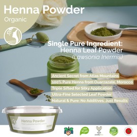 Fatima's Garden Pure Moroccan Henna Powder - Natural Hair Coloring and Treatment in 100% Natural Fine Powder - 150g