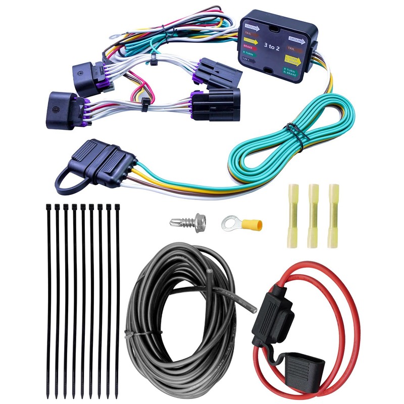 TIKSCIENCE 4-Pin Trailer Wiring Harness Kit Replace 56478 Fit for