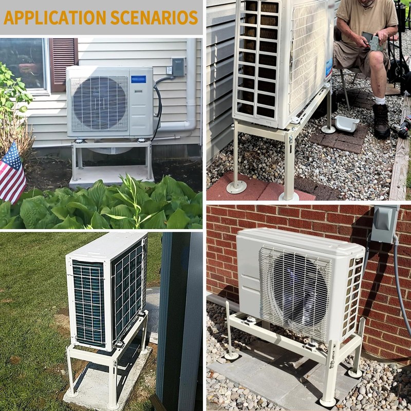 Yarssihha Mini Split Ground Stand for 9000-24000 BTU Ductless Air