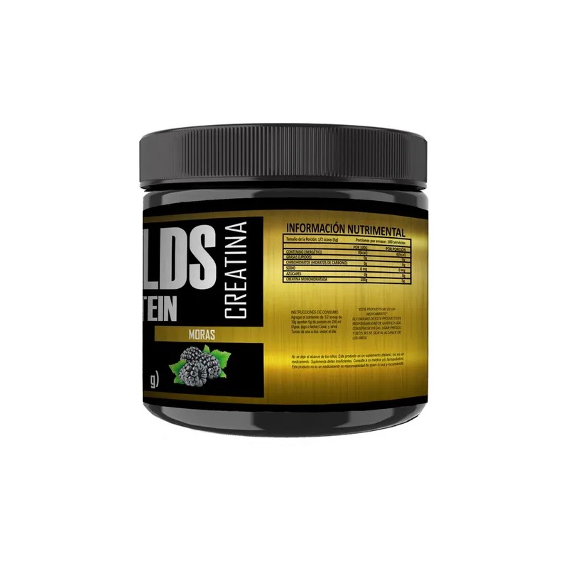 Creatina Monohidratada 500g En Polvo Golds Protein 100servis