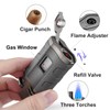 Torch Lighter Triple Jet Flame Refillable Butane Cigar Lighter Windproof