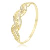 Brazalete Oro 14k Lam Diamantadas Grecas 5.7cm 1 Cm