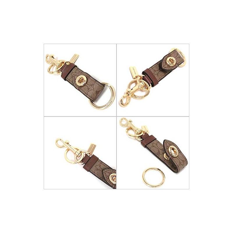 Coach F49314 GDKHA Key Holder COACH Outlet Signature Trigger Snap