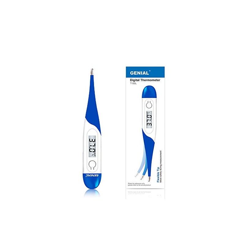 Flexible and Digital Medical Thermometer - Measurements: Buccal, Axillary and