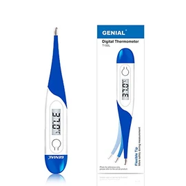 Flexible and Digital Medical Thermometer - Measurements: Buccal, Axillary and Rectal