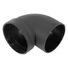 X AUTOHAUX 75mm Car Heater Warm Air Ducting Pipe Elbow