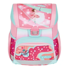HERLITZ Loop Ballet Love School Bag, Backpack for Children, School Backpack 17L, Children's Backpack, Lightweight School Bag for Girls, Reflective Material, Buckle Closure, Ergonomic Shape, Pink Light Blue