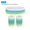 PATIKIL Sports Wristband and Headband Set 8x10cm Cotton Terry Cotton