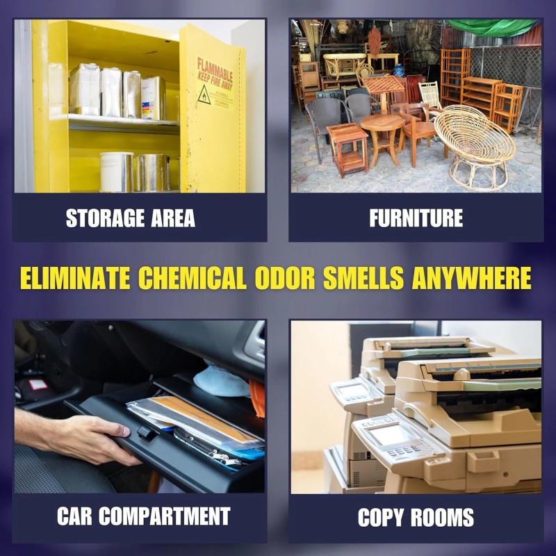 SMELLEZE Natural Chemical Odor Remover Granules: 25 lb. Bag Sprinkle